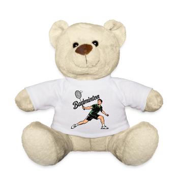 Sport de badminton - Nounours - blanc - Devant