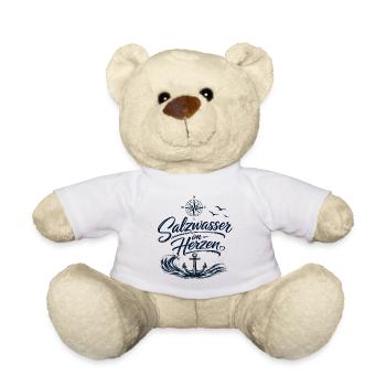 Salzwasser Liebe- Meer geht immer - Teddy - Weiß - Vorne