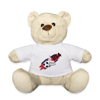 USA Football USA Soccer Fan Trikot - Teddy - Weiß - Vorne