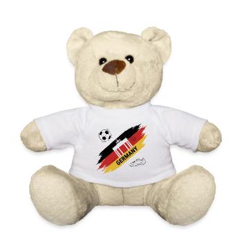 Deutschland Fußball Deutschlands Fußball-Fantrikot - Teddy - Weiß - Vorne