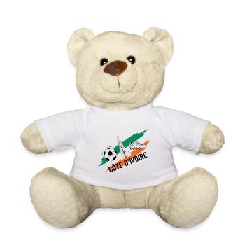 Côte d'Ivoire Football Maillot Ivory Coast Soccer - Nounours - blanc - Devant