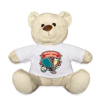 Pickleball Prosecco Moment - Teddy Bear - white - Front
