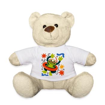 Summer Frog Fun - Teddy Bear - white - Front