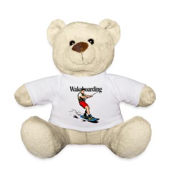 wakeboarding wakeboarder - Teddy Bear - white - Front