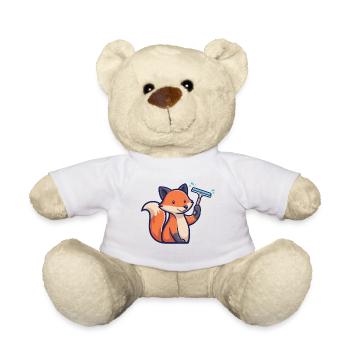 Fox Window Cleaner Cleaning Housework Forest Dweller - Teddy Bear - white - Front
