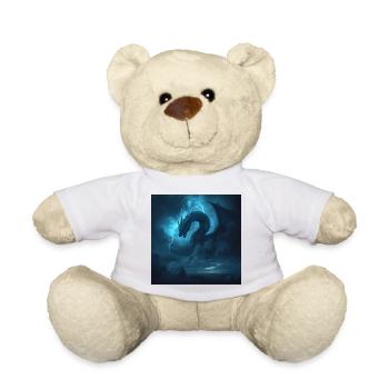 Slavic Viper Storm Dragon - Dark Fantasy - Teddy Bear - white - Front