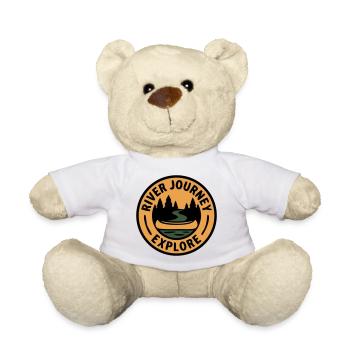 Canoe River Trip Water Sports Paddling Adventure - Teddy Bear - white - Front