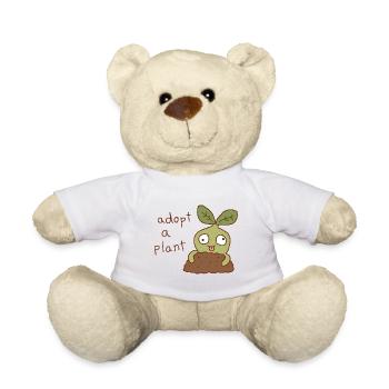 Adoptez une plante mignonne - Nounours - blanc - Devant