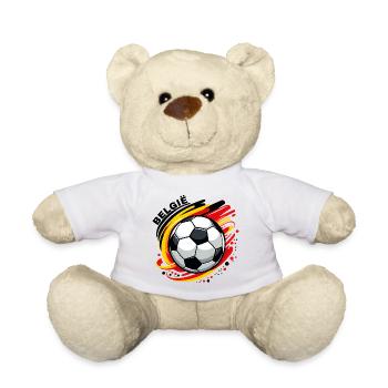 Belgischer Fußball - Teddy - Weiß - Vorne