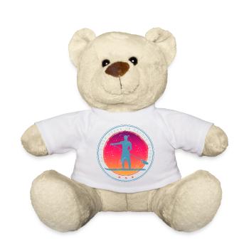 Stand Up Paddle Board Sonnenuntergang Vintage SUP - Teddy - Weiß - Vorne