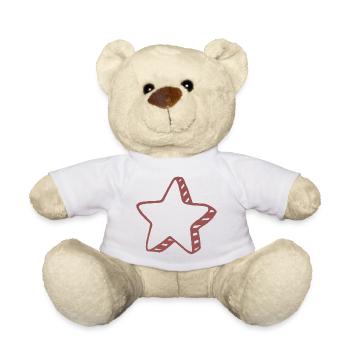 Rustic Doodle Star - Teddy - Weiß - Vorne