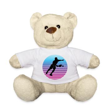 Idée cadeau pour les fans de pickleball - Nounours - blanc - Devant