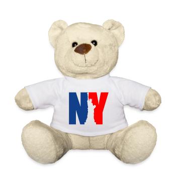 Statue de la Liberté de New York - Nounours - blanc - Devant