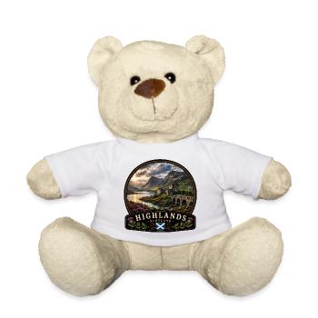 Scotland Highlands Nature River Mountains Hiking - Teddy Bear - white - Front