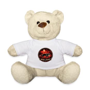 Né pour errer dans la nature sauvage emblème - Nounours - blanc - Devant