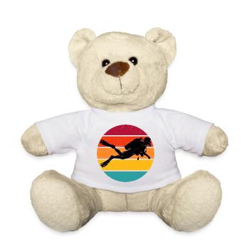 Idée cadeau de plongée libre pour des aventures sous-marines - Nounours - blanc - Devant
