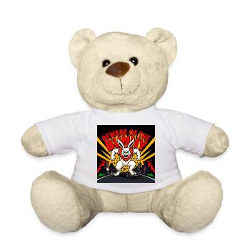 Vorsicht Bunny – Wütender Hase - Teddy - Weiß - Vorne