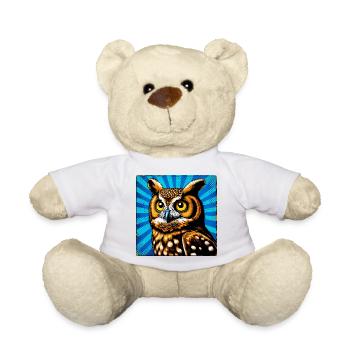 hibou - Nounours - blanc - Devant