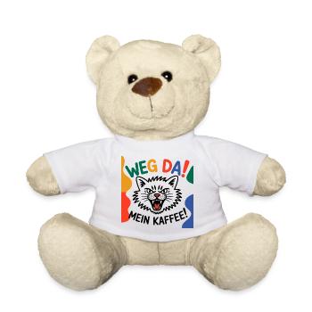 Weg Da mein Kaffee - Teddy - Weiß - Vorne