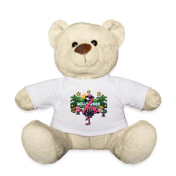 Flamingo Movie Star Hollywood Tropics - Teddy Bear - white - Front