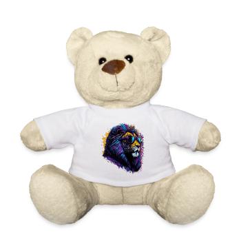 Neon Lion - Teddy Bear - white - Front