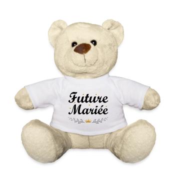 Future mariée - Nounours - blanc - Devant