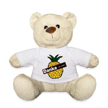 Danke fürs Nichts Ananas Humor - Teddy - Weiß - Vorne