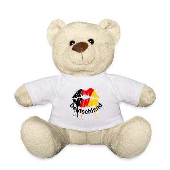 Graffiti Lippen Tropfenkunst - Teddy - Weiß - Vorne
