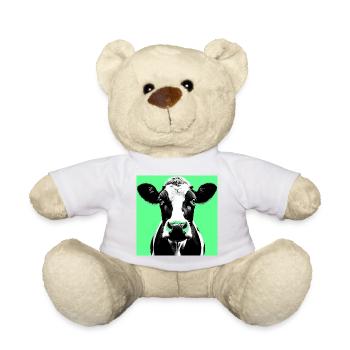cow - Teddy Bear - white - Front