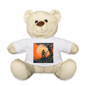 Mes clients meurent d’envie de me rencontrer - Nounours - blanc - Devant
