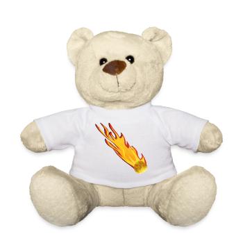 Meteroid Asteroid Shooting Star Fireball - Teddy Bear - white - Front