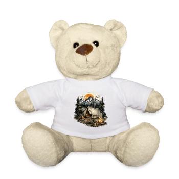 Waldcamping beim Sonnenuntergang - Teddy - Weiß - Vorne