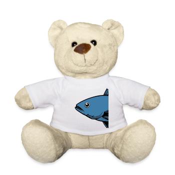 Kabeljau Fisch Angeln Hobby Geschenkidee  - Teddy - Weiß - Vorne