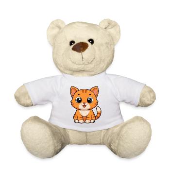 Kuschelkätzchen Sonnenpfote - Teddy - Weiß - Vorne
