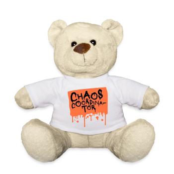 Coordinateur du Chaos Titre drôle Parents Teacher Logo - Nounours - blanc - Devant