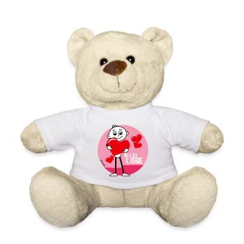 Alles Liebe! Verschenke echte Herzlichkeit.❤️ - Teddy - Weiß - Vorne