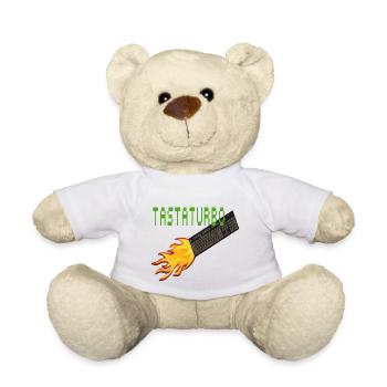 Travail informatique blague Clavier à taper rapidement - Nounours - blanc - Devant