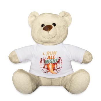 Course en sentier - Courir toute la nuit - Nounours - blanc - Devant