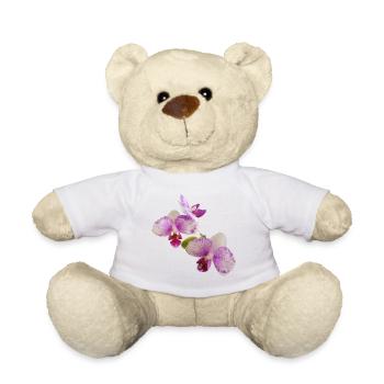 Live_Purple_Speckled_Harlequin_Orchid_Plant - Nounours - blanc - Devant