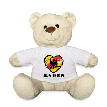 Herzmotiv Badnerland - Teddy - Weiß - Vorne