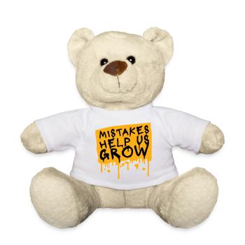 Mistakes Help Us Grow Lustig Motivational Wachstum - Teddy - Weiß - Vorne