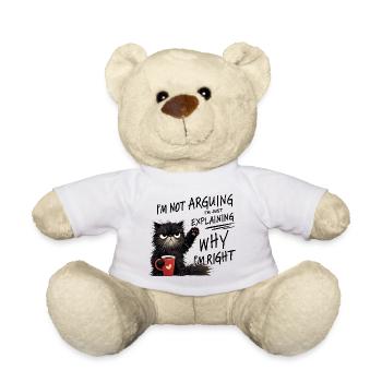 Coffee Wink Cat je ne parle pas - Nounours - blanc - Devant