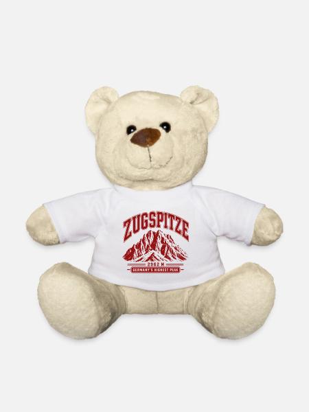 Zugspitze Deutschland Höchster Gipfel Vintage Mountain - Teddy - Weiß