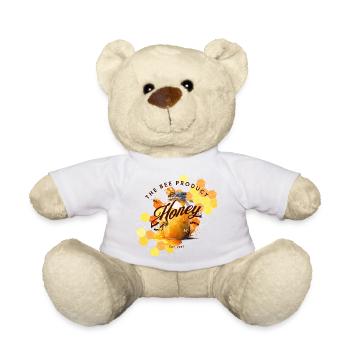Honey Dream Bee Motif - Teddy Bear - white - Front