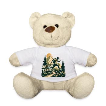 Trail Running - Adventure Over Asphalt - Teddy Bear - white - Front