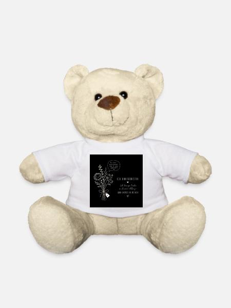 Ich bin Floristin – Farbe & Kaffee - Teddy - Weiß