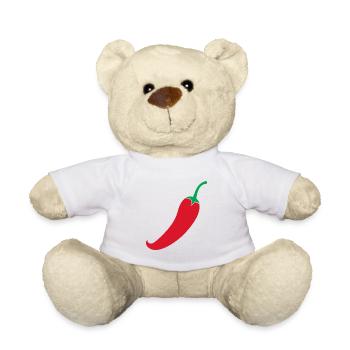 Piment rouge - Nounours - blanc - Devant