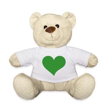 Cœur - Nounours - blanc - Devant