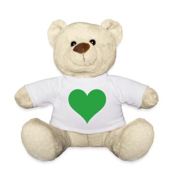 Cœur - Nounours - blanc - Devant