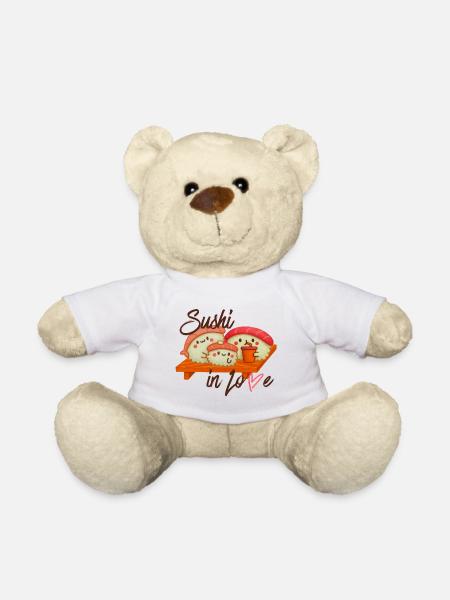 Niedliche Sushi Familie in Liebe - Teddy - Weiß